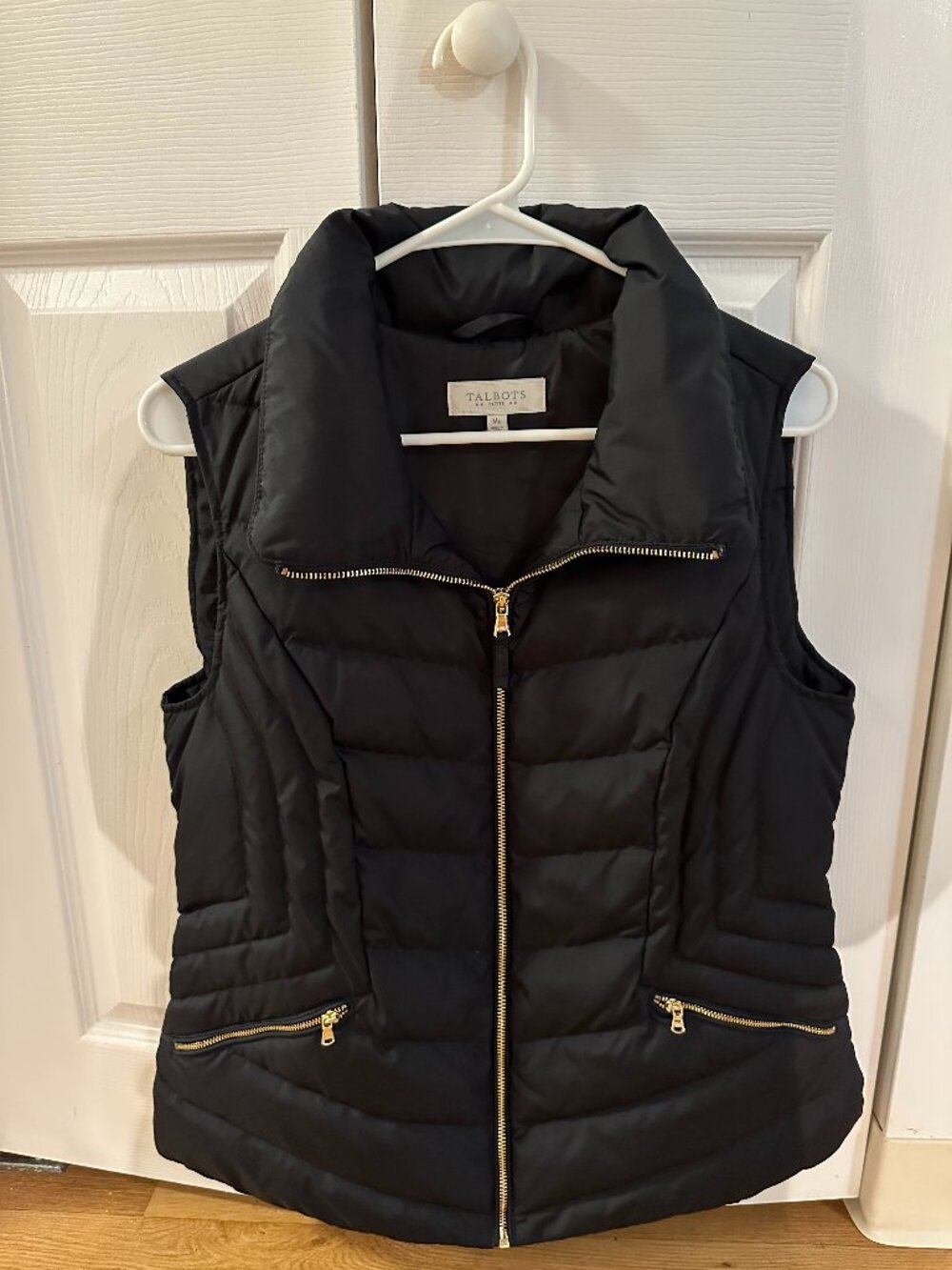 Never Worn Talbot Women's Quilted Vest, Black, Size Medium